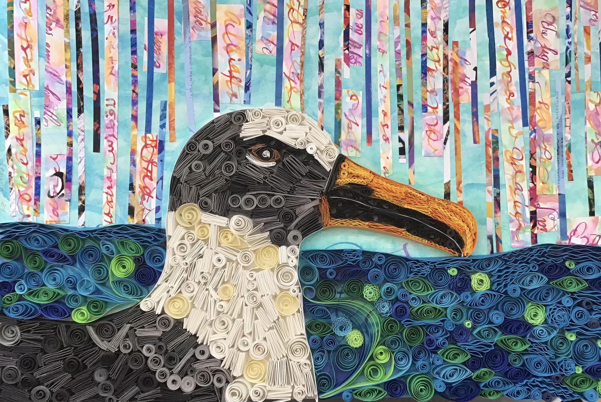 Bullers Albatross by Lenina Villela after a photograph by Ross Wheeler
