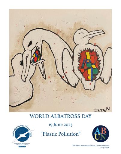 Laysan Albatross: "Mother's Inadvertent Actions" by Izzy Niesen - English