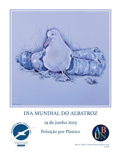Northern Royal Albatross: "Baby in a Bottle" by Snah - Portuguese