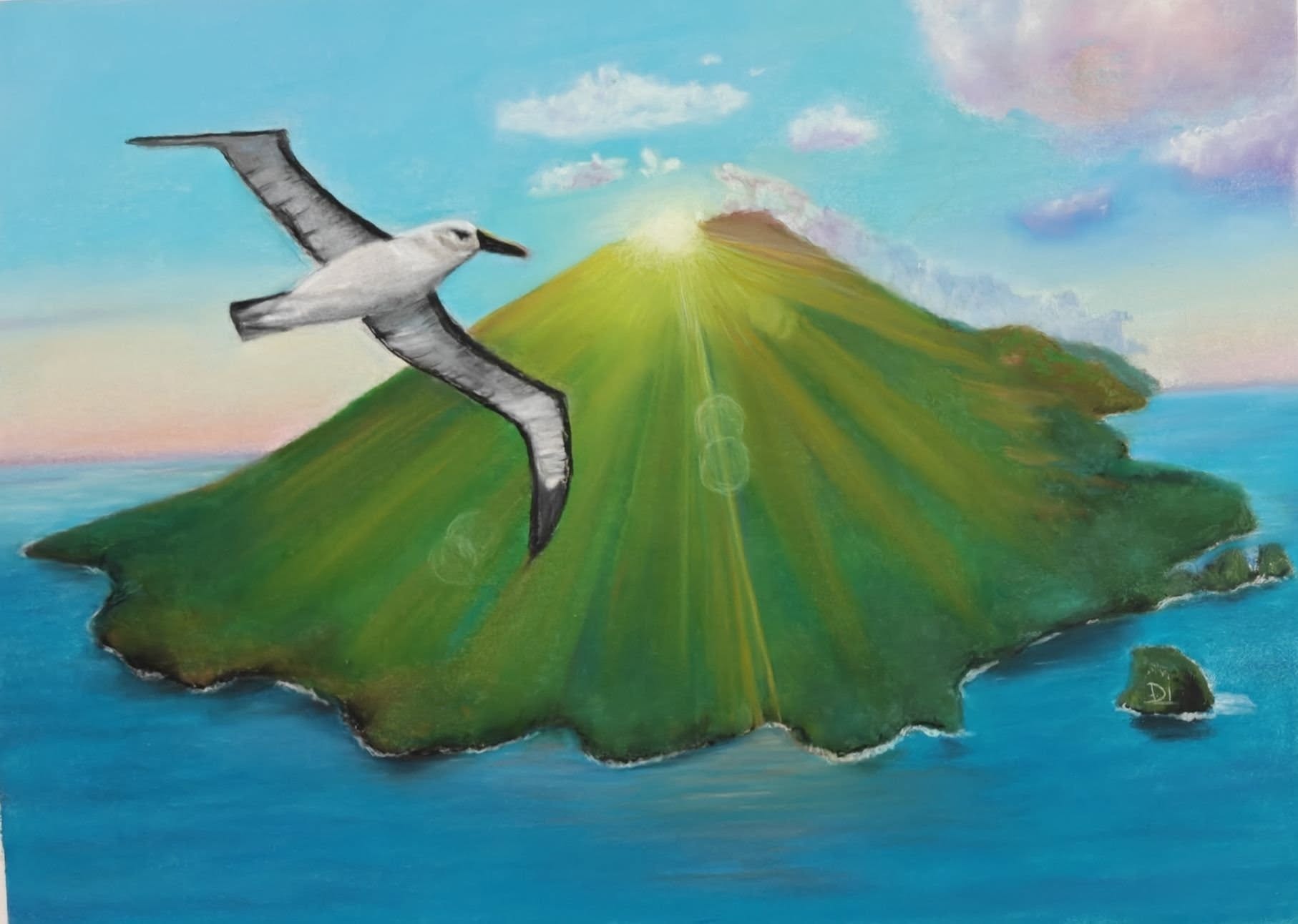 Deepti Jain Atlantic Yellow nosed Albatross and Gough after Chris Jones and Laurie Smaglick Johnson