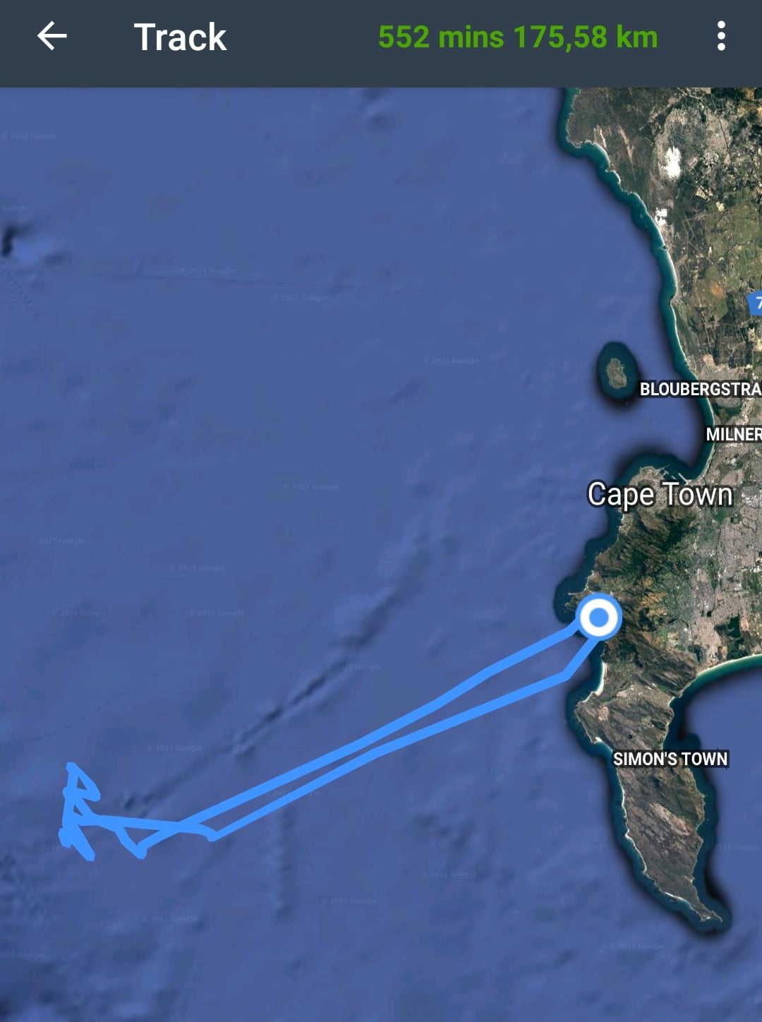 H19 Southern Giant Petrel Trevor Hardaker Track