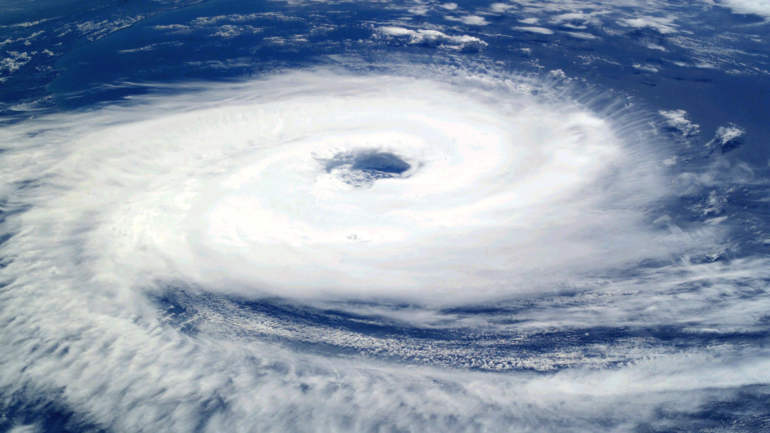 Typhoon with eye