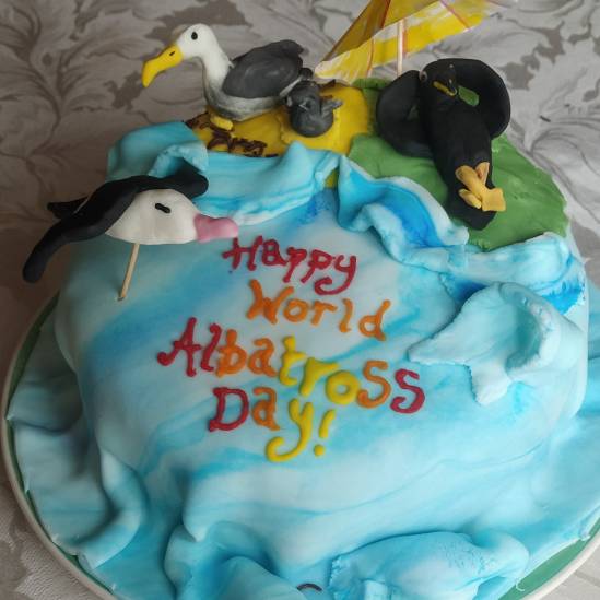 Threatened albatrosses, World Albatross Day, climate change?  Then it’s clearly time for an albicake!