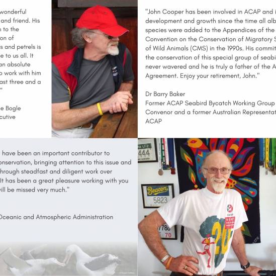 ACAP’s honorary Information Officer, John Cooper, retires