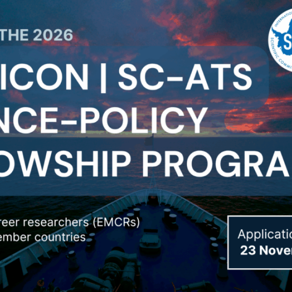    The 2026 SCAR Science-Policy Fellowship Programme is open for applications