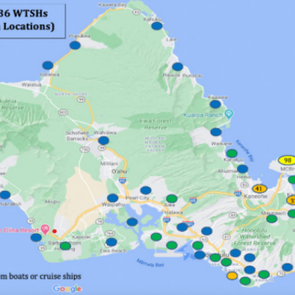 Artificial light and Hawaii’s threatened Newell’s Shearwaters and Hawaiian Petrels