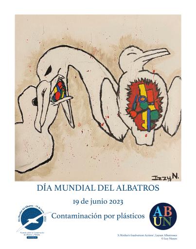 Laysan Albatross: "Mother's Inadvertent Actions" by Izzy Niesen - Spanish